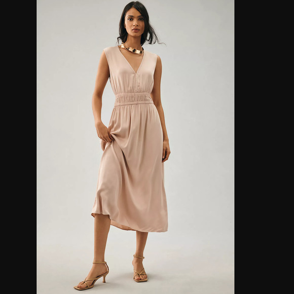 Cloth & Stone Sleeveless Deep-V Dress - New XL - Picture 1 of 7